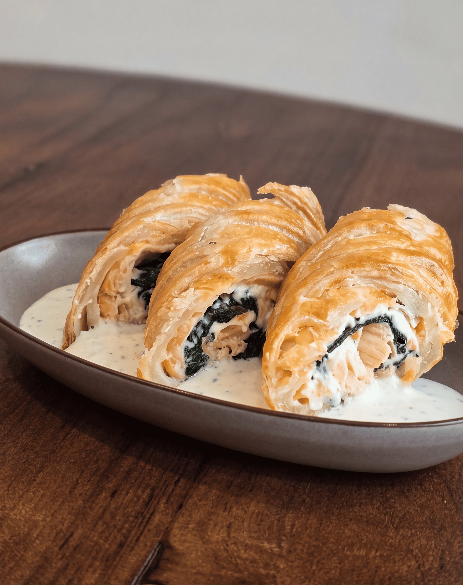 Salmon wellington