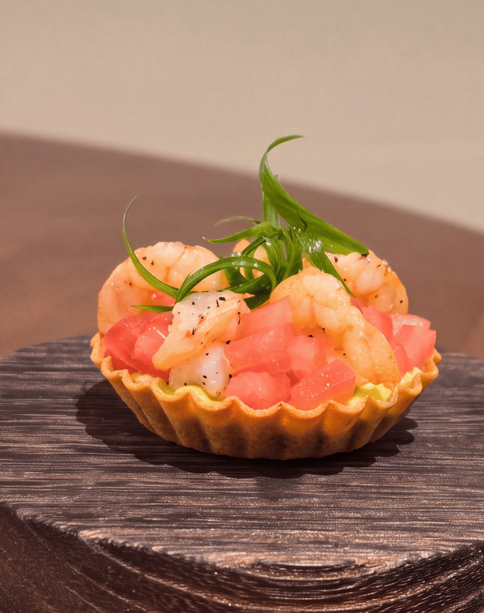 Shrimp tartlet
